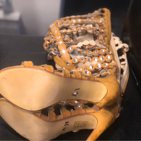 Cape Robbin Open Toe Lace Up Gladiator Over The Knee Thigh High Caged Sandals - Picture 16 of 16